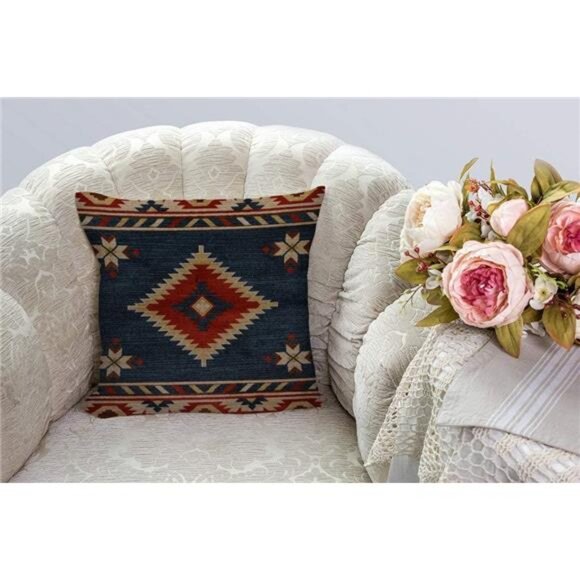 Vintage Throw Pillow Case,Cotton Linen Cushion Cover Square Home Decorative - Picture 1 of 7